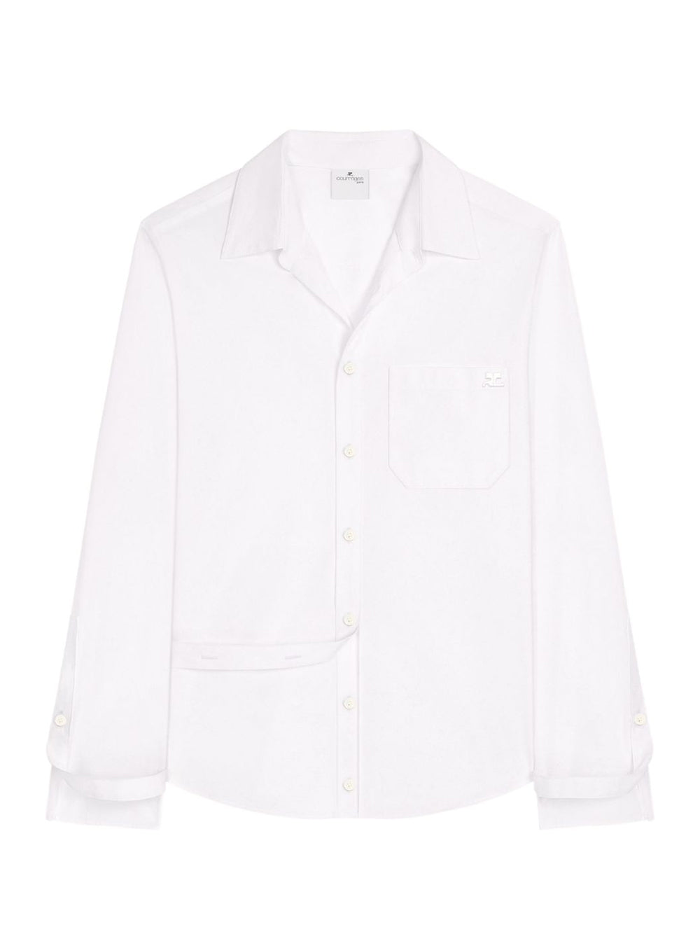 Modular Cotton Poplin Shirt (White)