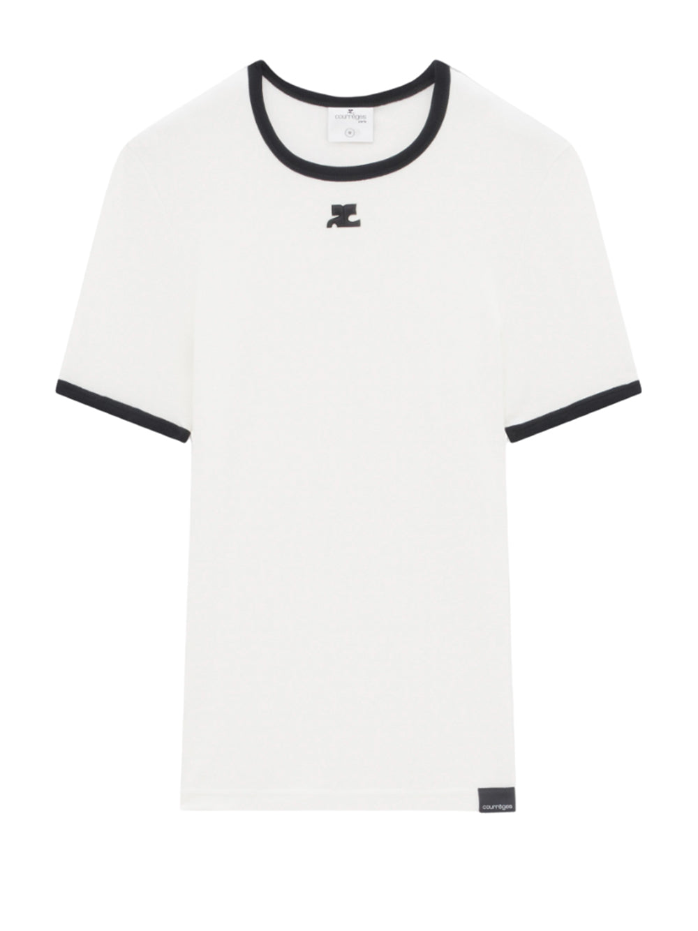    Courreges-Bumpy-Contrast-T-Shirt-White-Black-01