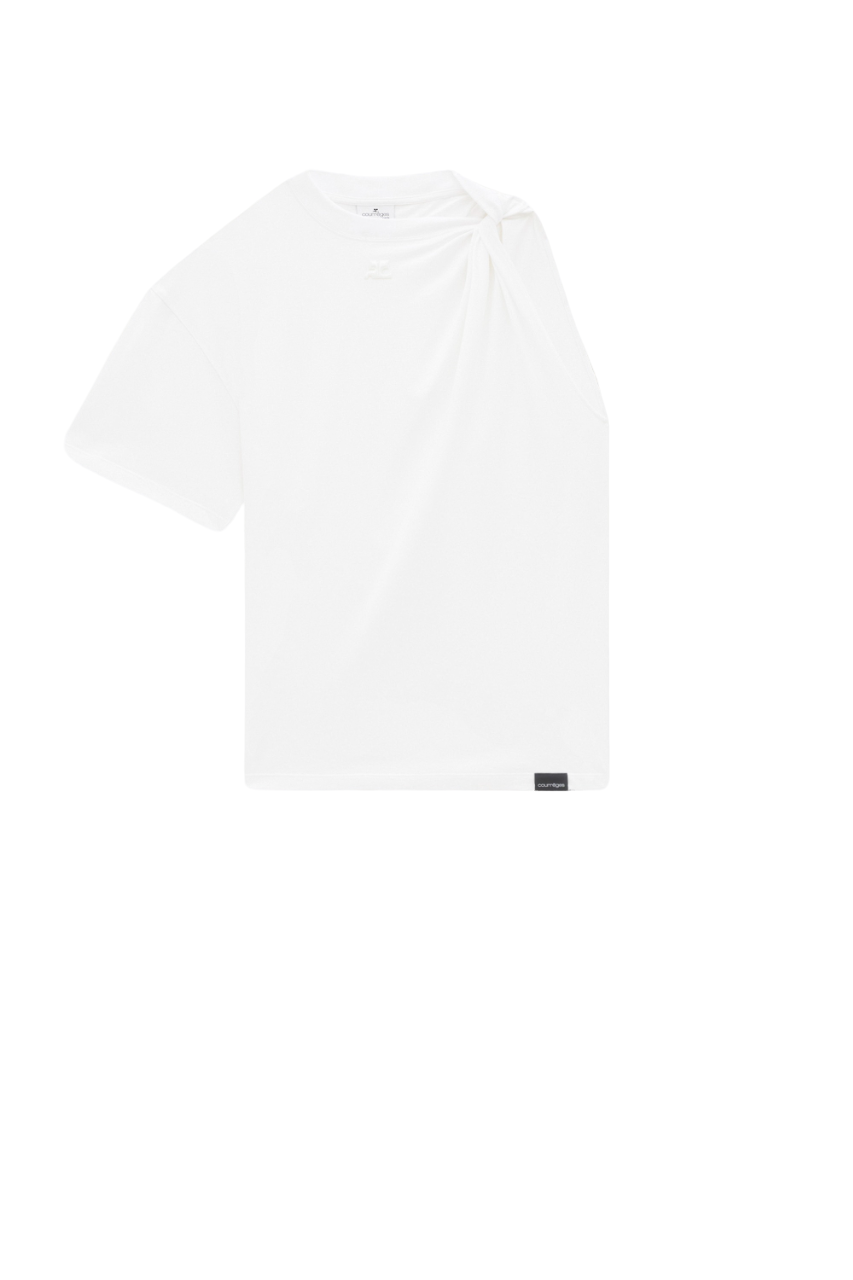 Courrèges Single Jersey Twist T-Shirt (White)
