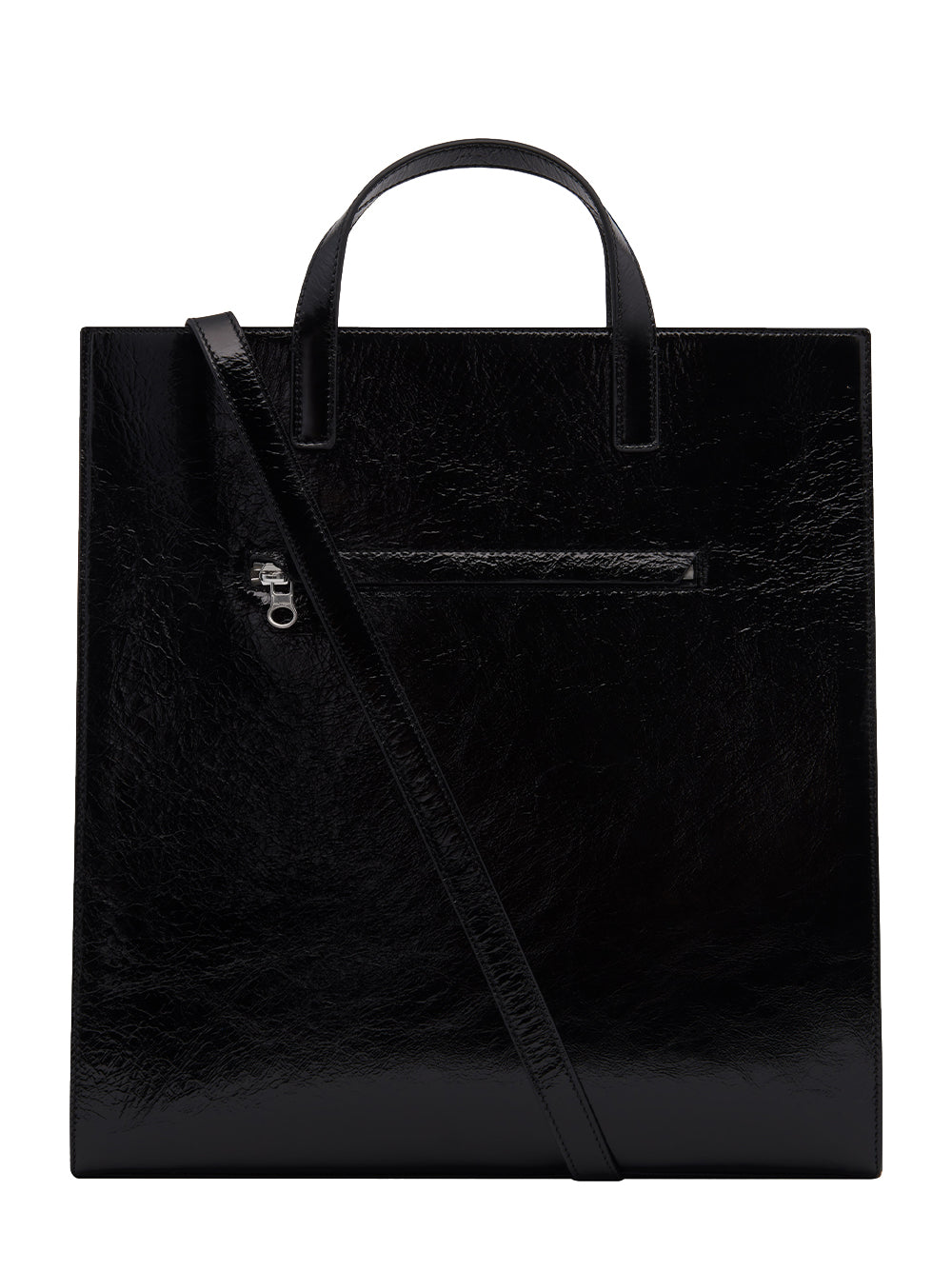 Heritage Naplack Leather Tote Bag (Black)