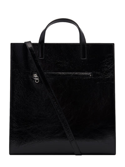 Heritage Naplack Leather Tote Bag (Black)