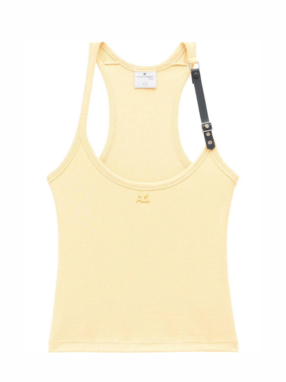 Holistic Buckle 90's Rib Tank Top (Pollen)