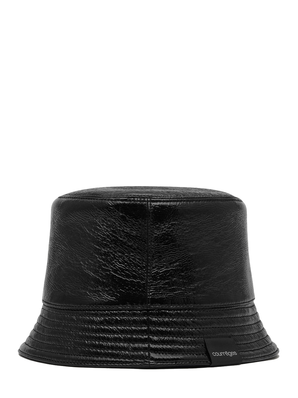 Signature Vinyl Bucket Hat Women (Black)
