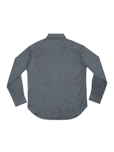 Craig-Green-Hand-Frayed-Stripe-Shirt-Grey-Charcoal-2