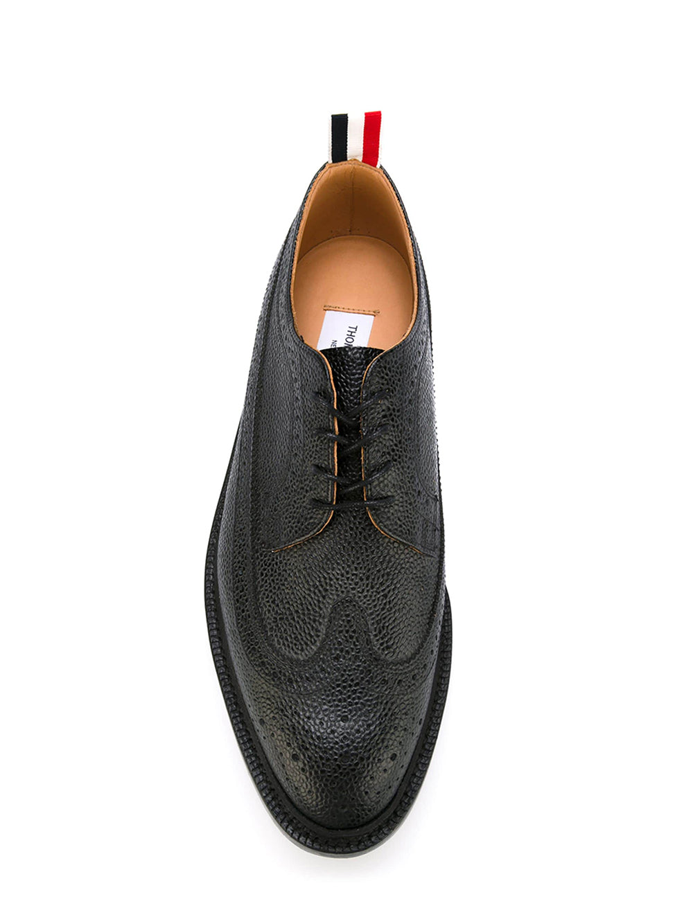 Crepe Sole Longwing Brogue Shoes (Black)