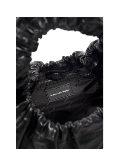 Crescent-Small-Crackle-Patent-Leather-Handle-Bag-With-Logo-Black-03