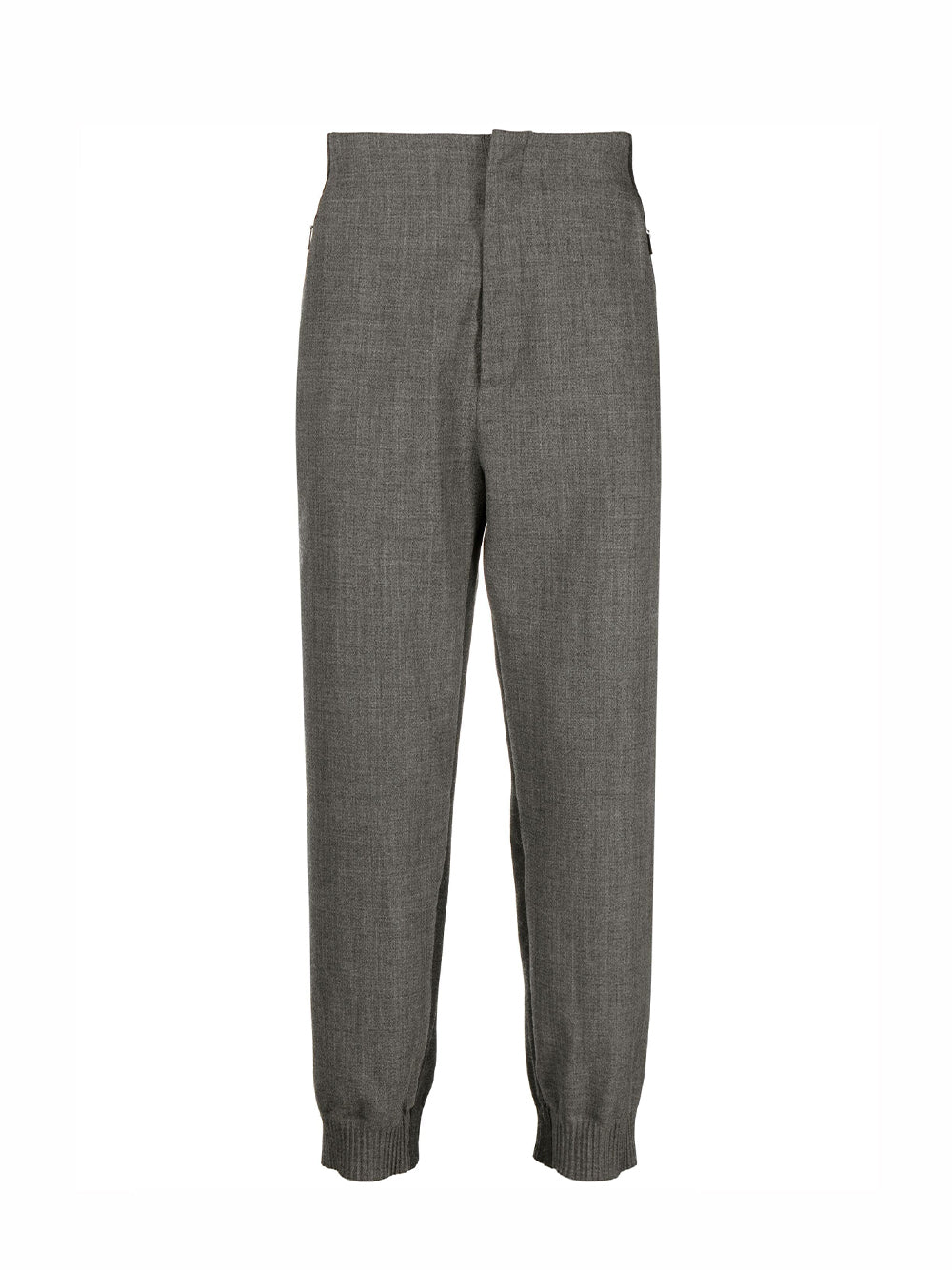 Crispy Wool Tracksuit Pants (Medium Grey)