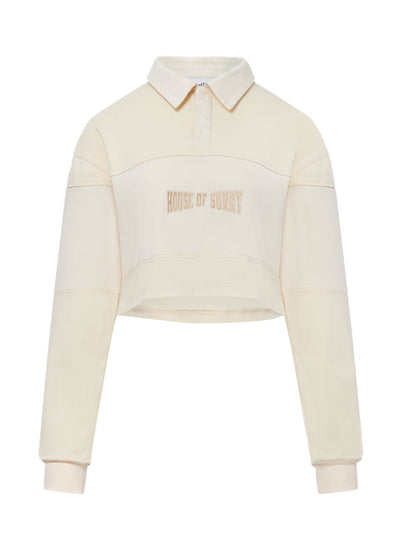 Cropped Power Logo Button Up (Multicolor)