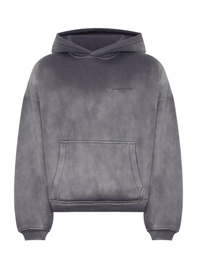 Crystal Hotfix Zip-Up Hoodie (Washed Chalk)