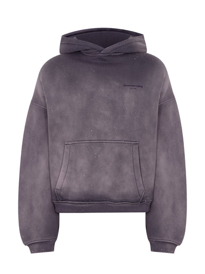 Crystal Hotfix Hoodie (Washed Purple)