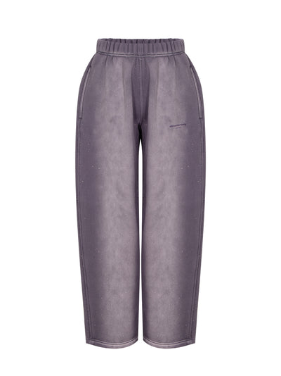 Crystal Hotfix Sweatpant (Washed Purple)