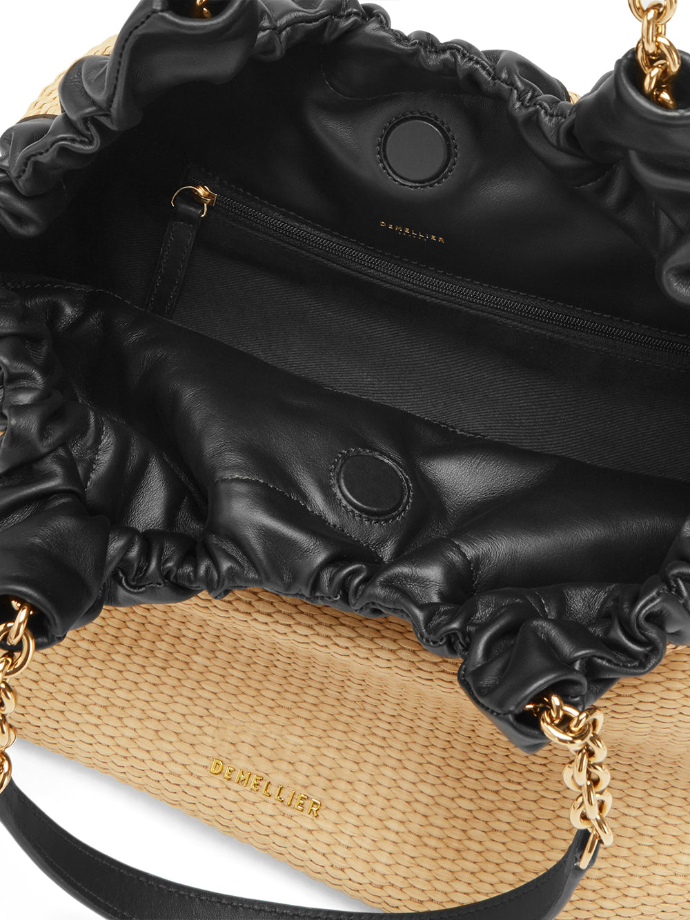 Miami Handbag (Warm Raffia, Black Trims)