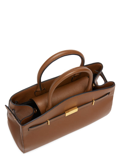 The Midi Hudson Handbag (Tan)