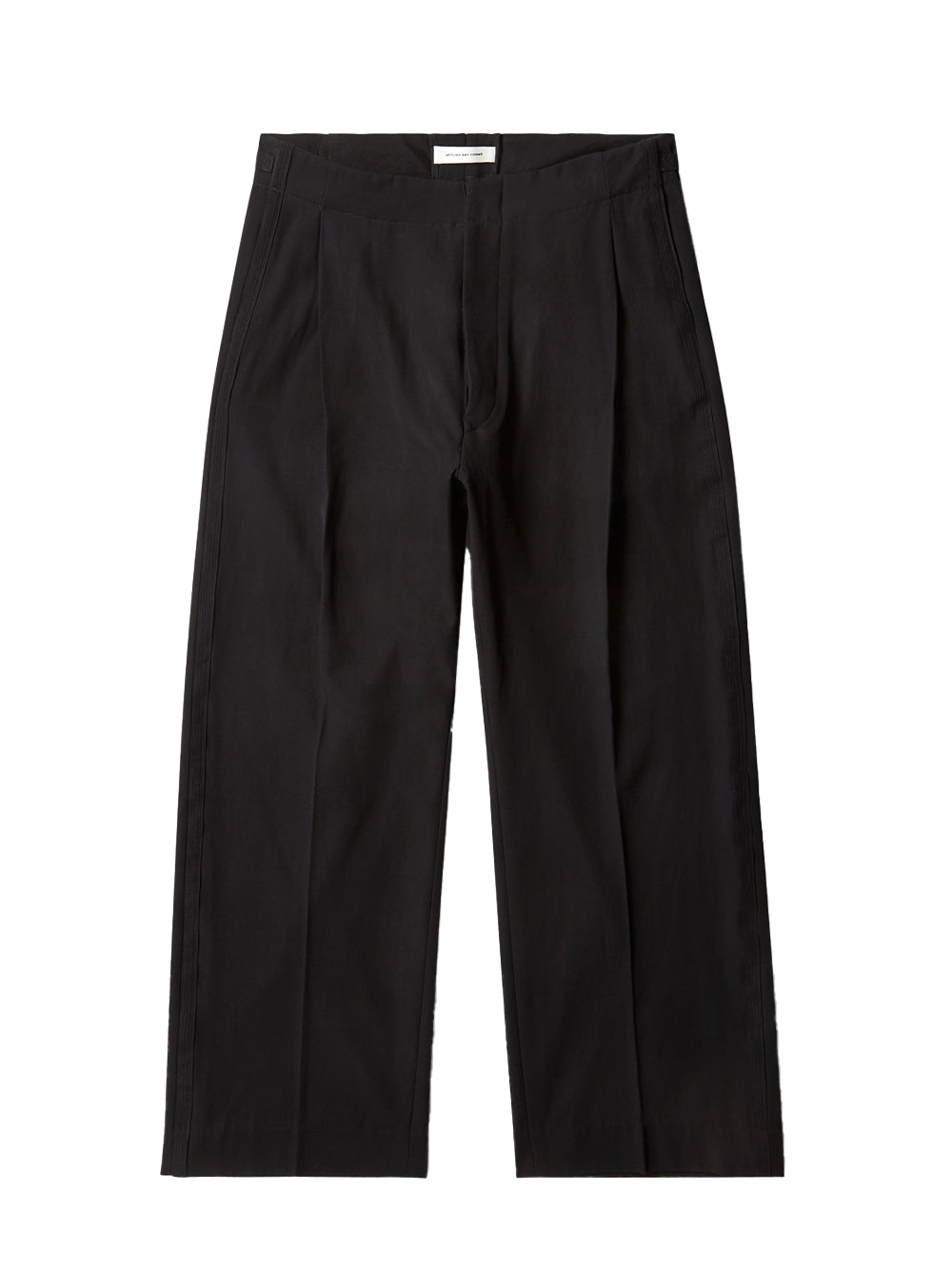 Dm1-9 Pleated Slacks Black