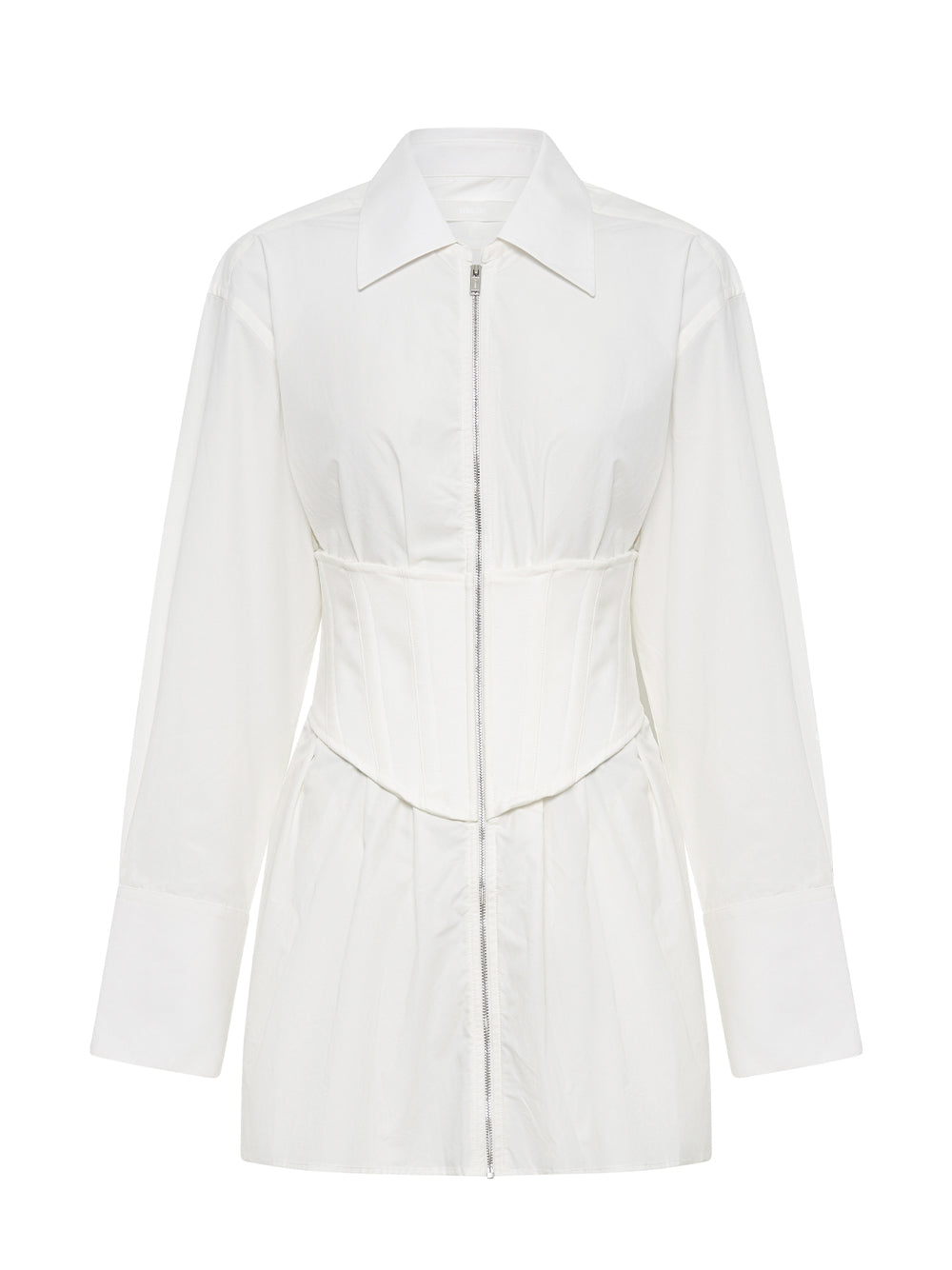 Internal Shirt Corset Dress (White)