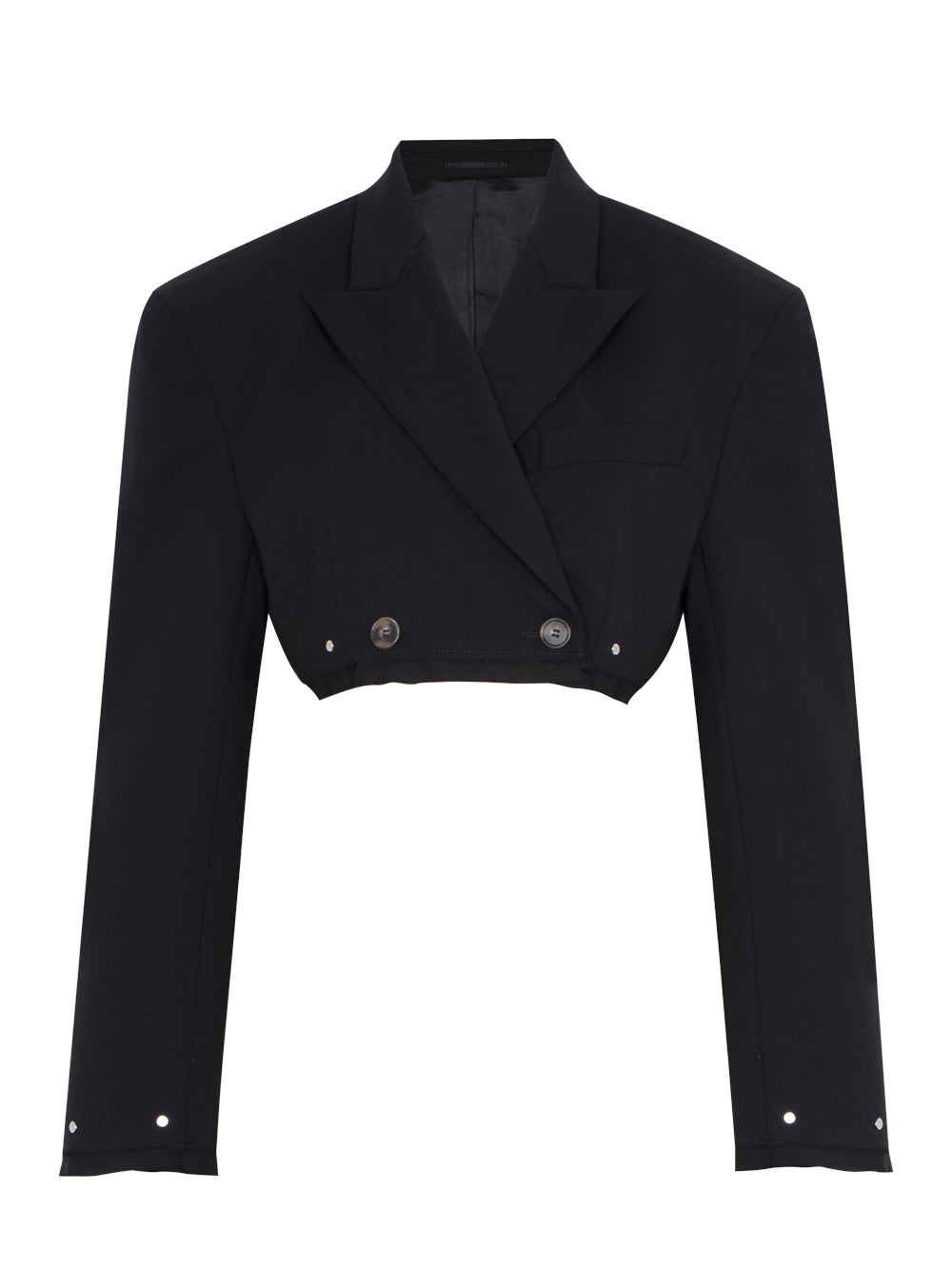 Oversized Crop Jacket (Black)