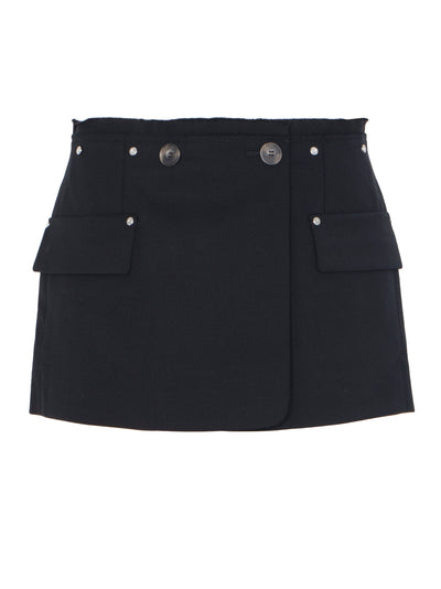 Riveted Blazer Skirt (Black)