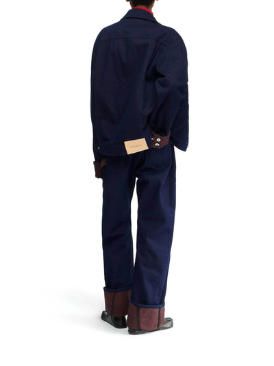Turn Up Cuff Jacket Blue/Red