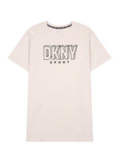 DKNY-3DFlockedLogoTee-Sand-01