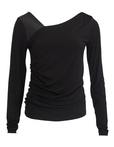DKNY-AsymmetricalMixedMediaTop-Black-01