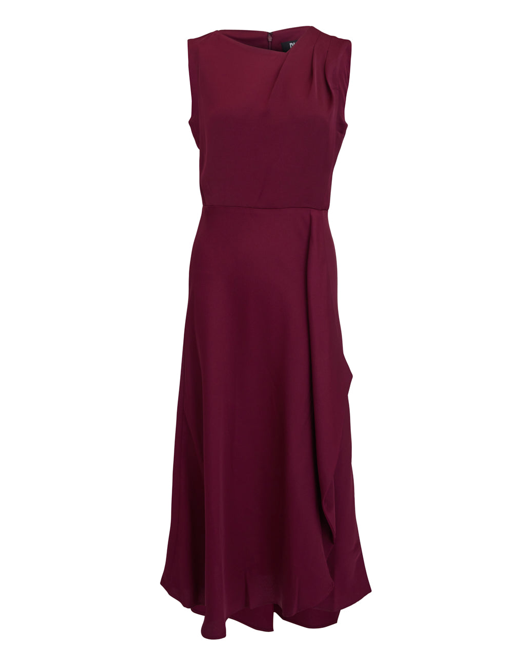 DKNY-DrapeyCrepeSleevelessDress-Maroon-01