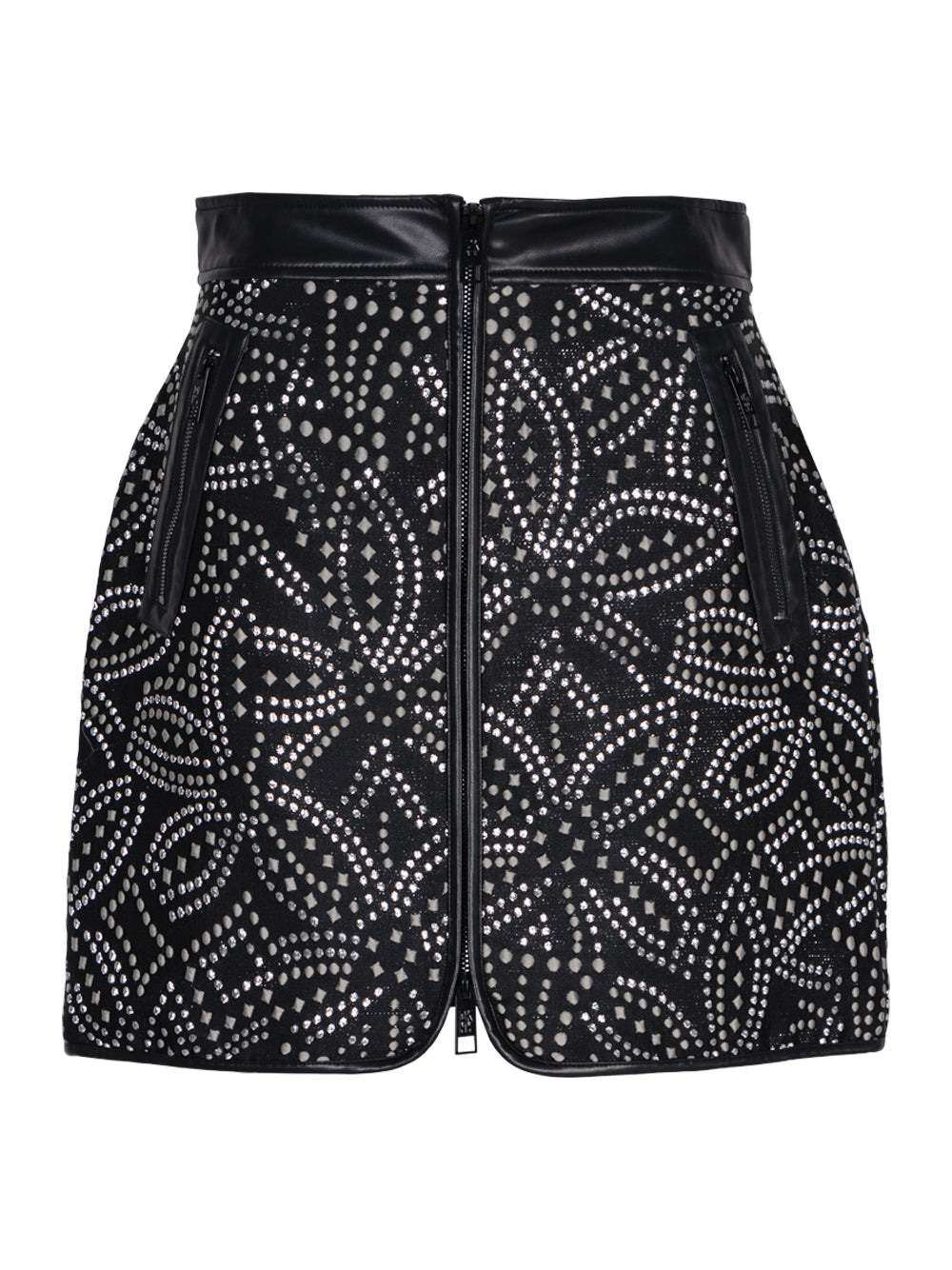 DKNY-FauxStudFrontZipMidiSkirt-Silver_blk-01