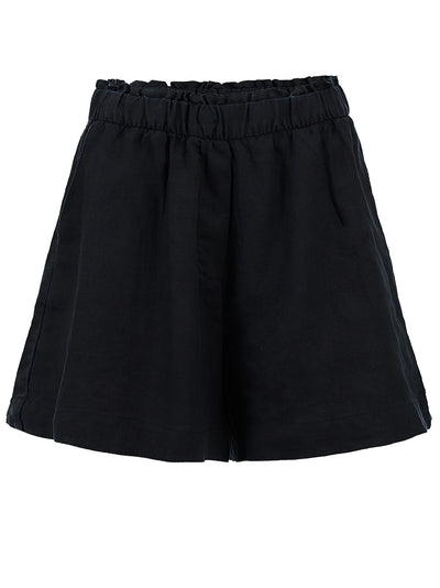    DKNY-HankyLinenPullOnShorts-Black-1