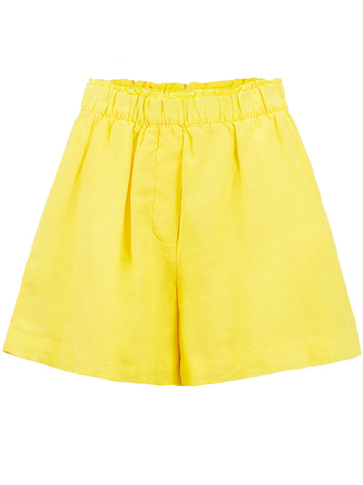 DKNY-HankyLinenPullOnShorts-Yellow-1