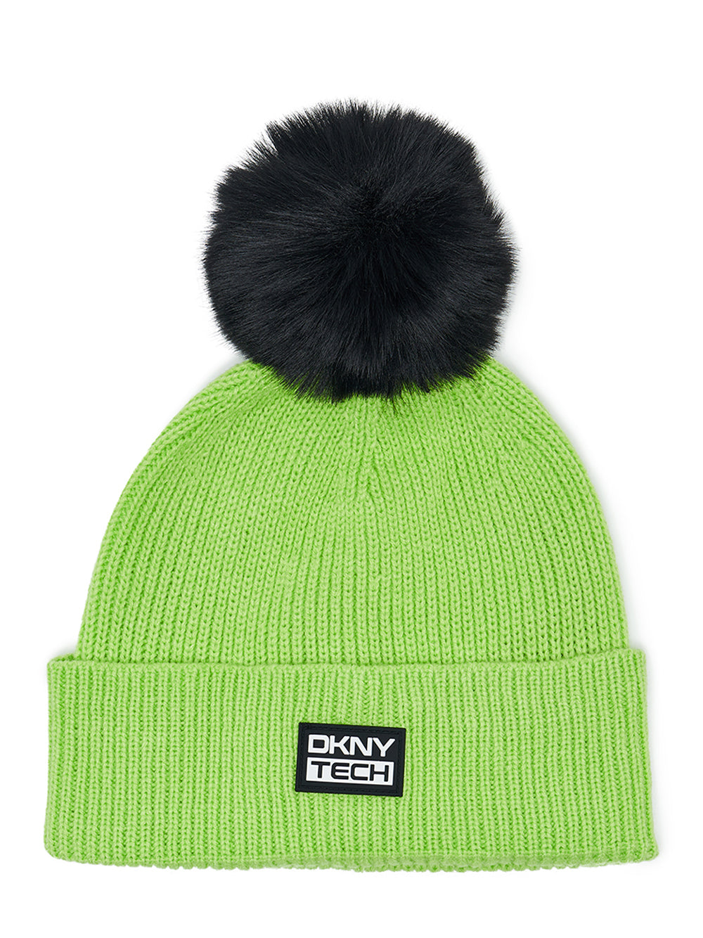 DKNY-MerinoAcrylicTechKnitBeanie-Green-1