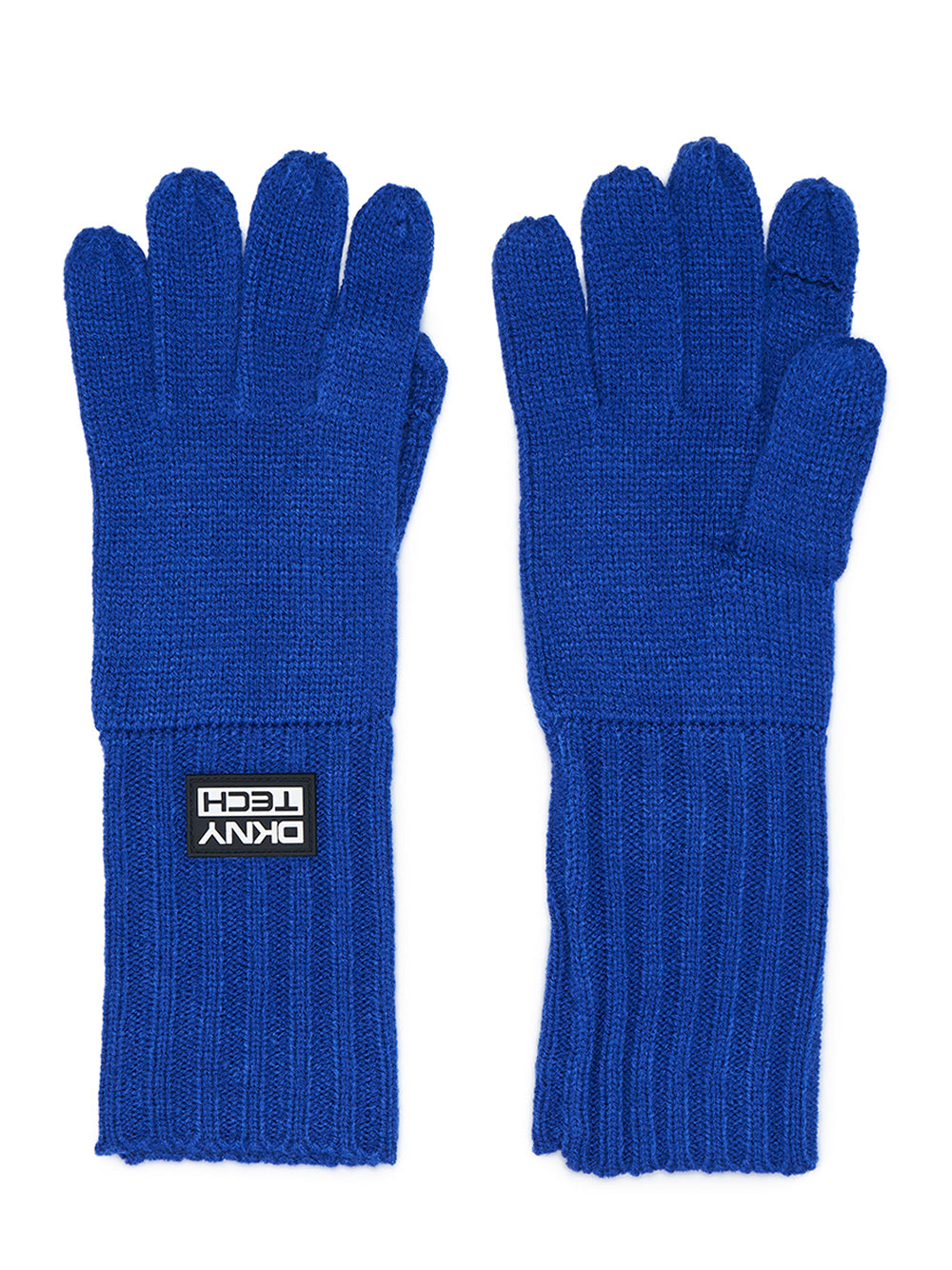 DKNY-MerinoAcrylicTechKnitGloves-Blue-1
