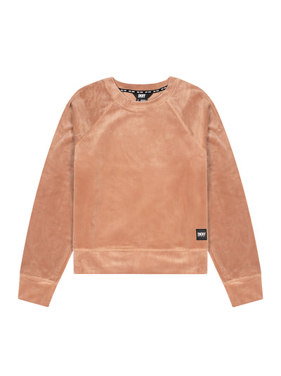 DKNY-PlatinumVelourPullover-Praline-01