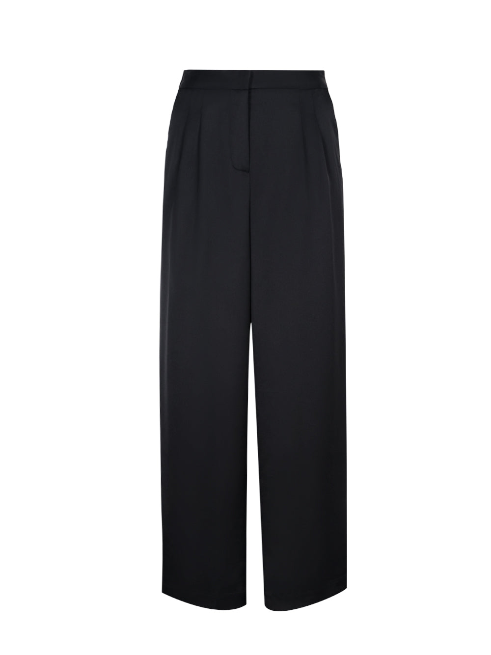 DKNY-PleatedWideLegSatinTrouser-Black-01