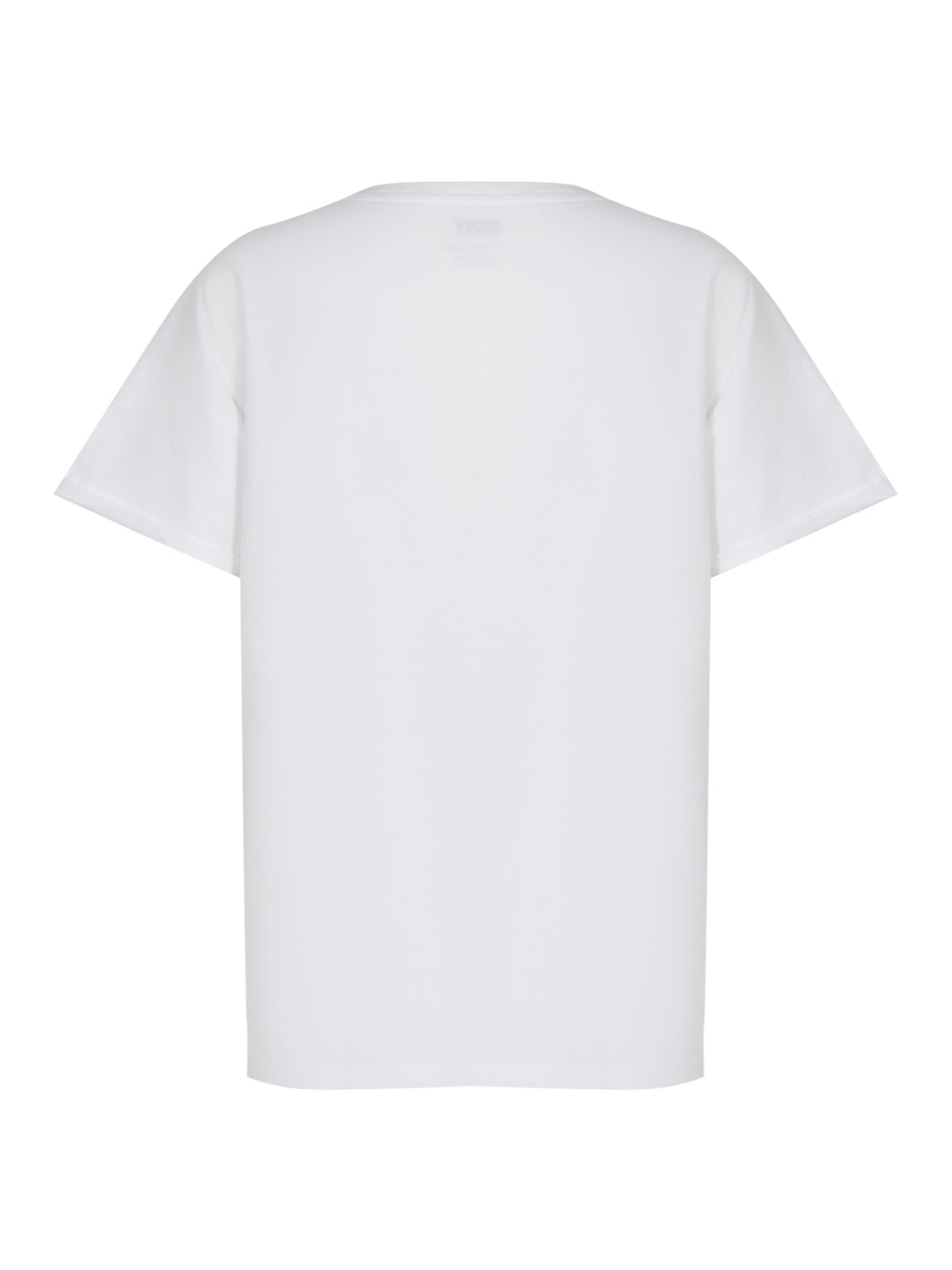 DKNY-Rhinestone-Medallion-Logo-T-Shirt-White-2