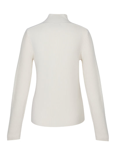 DKNY-Ribbed-Quarter-Zip-Sweater-White-2