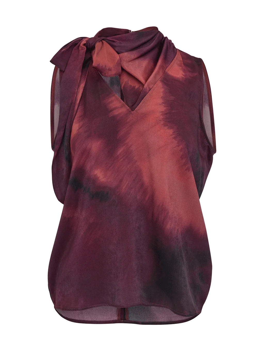 DKNY-ScarfNeckSleevelessBlouse-BrklaneMulti-01