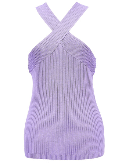    DKNY-SleevelessCrossoverSweater-Lavender-1