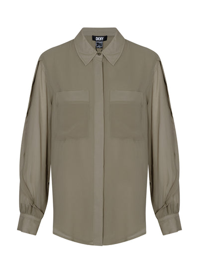 DKNY-WomenBlouse_shirt-LghtFatigue-01