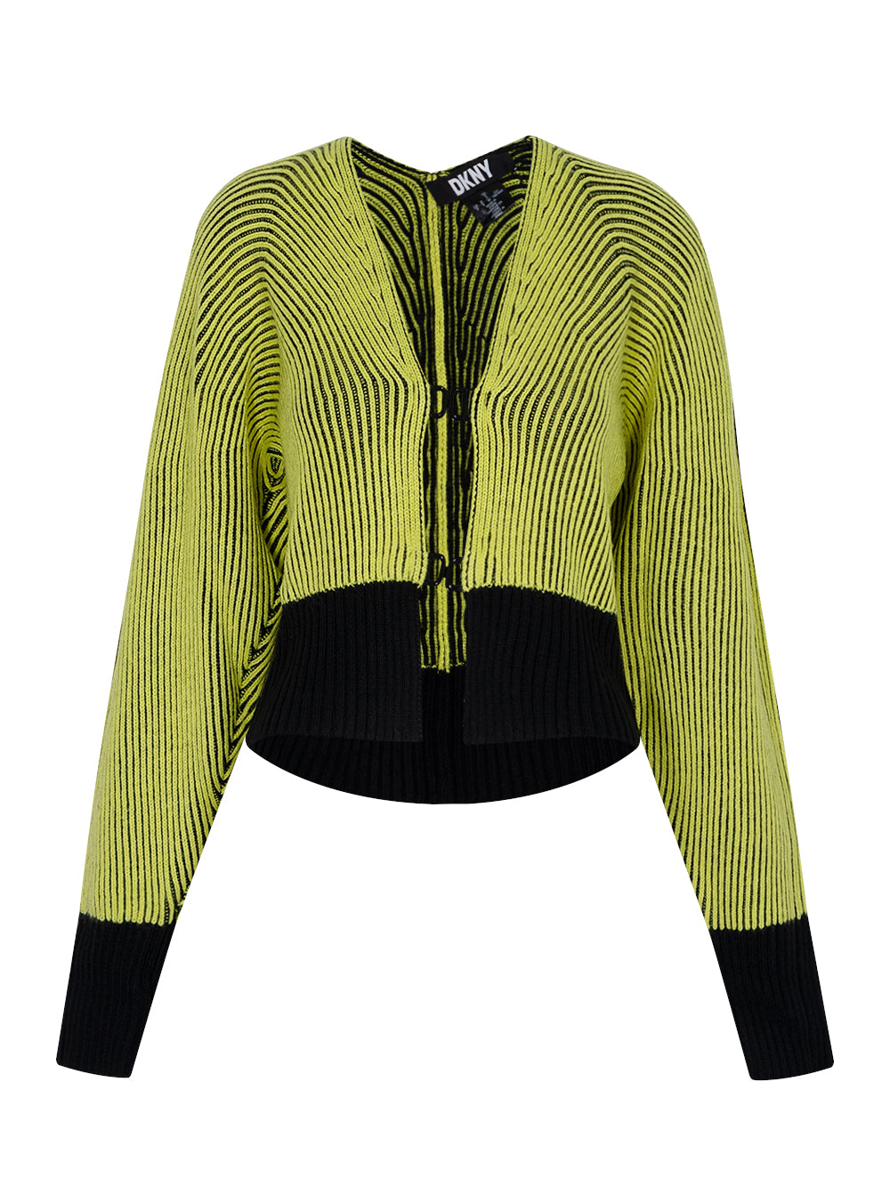 DKNY-WomenCardigan-FlroYlw_blk-01