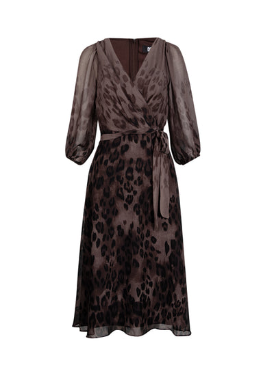 DKNY-WomenDresses-BrownMulti-01
