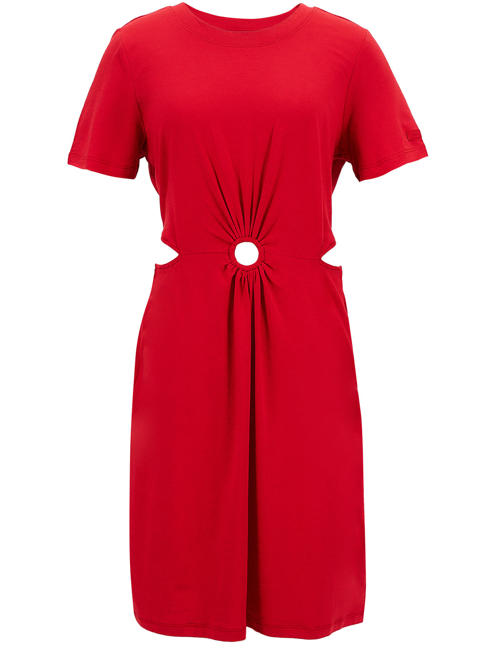    DKNY-WomenShortsleeveCutOutDress-MarsRed-1
