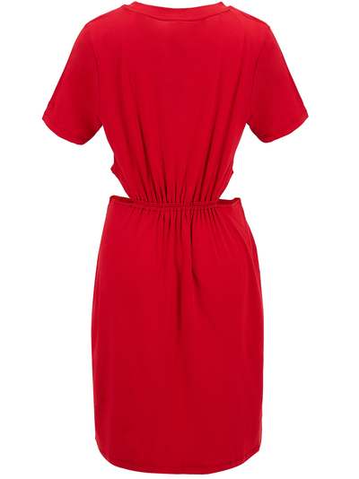DKNY-WomenShortsleeveCutOutDress-MarsRed-2
