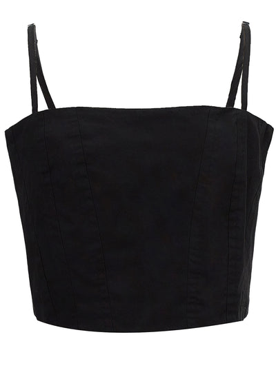 DKNY-WomenSleevelesPoplinCropTop-Black-1