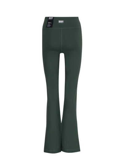 Balance Compression High Waist Flare Tight with Slit (Duck Green)