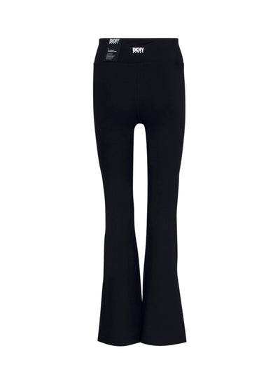 Balance Compression High Waist Flare Tight With Slit (Black)