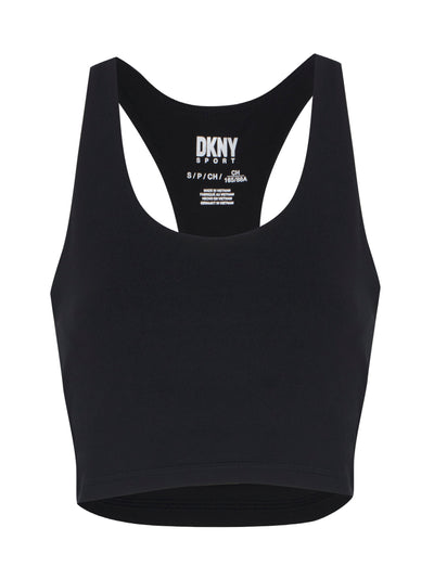 Balance Compression Scoop Neck Longline Bra (Black)