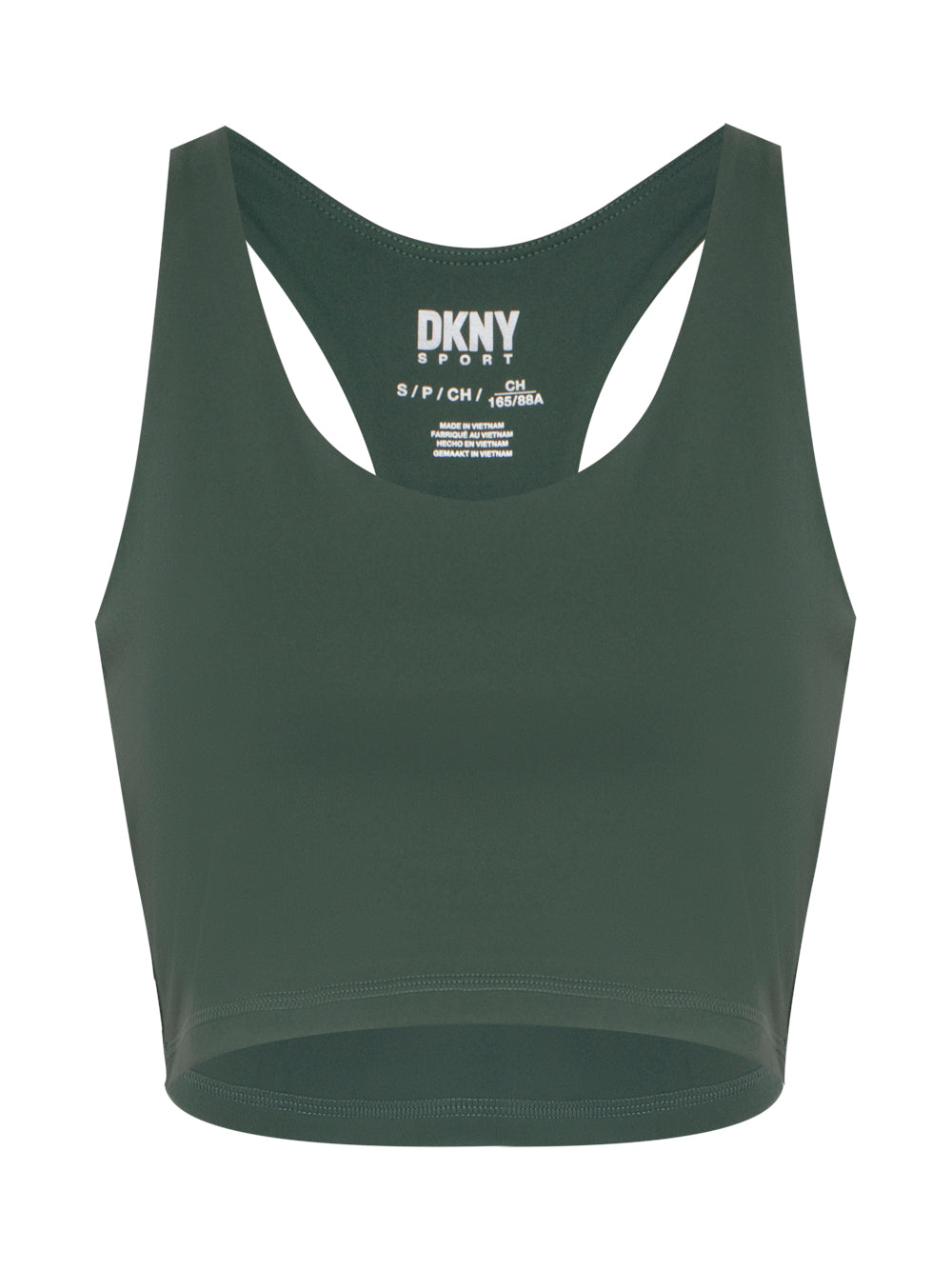 Balance Compression Scoop Neck Longline Bra (Duck Green)