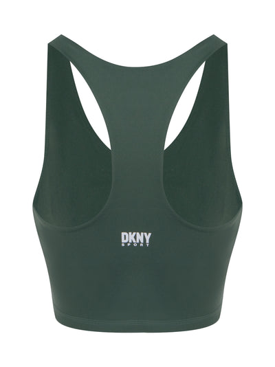 Balance Compression Scoop Neck Longline Bra (Duck Green)
