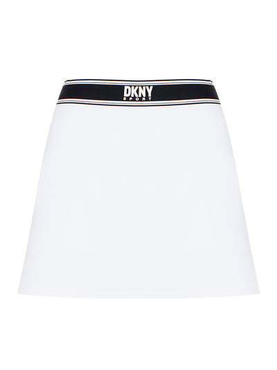 Balance Compression Soho Logo Elastic Skort (White)