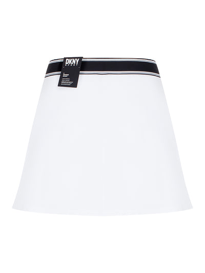 Balance Compression Soho Logo Elastic Skort (White)