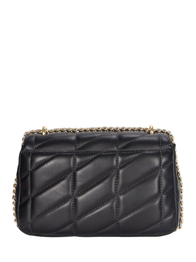 Beau Medium Flap Shoulder (Black/Gold)